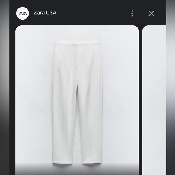 White Zara trousers, brand new with tags - Picture 2 of 5